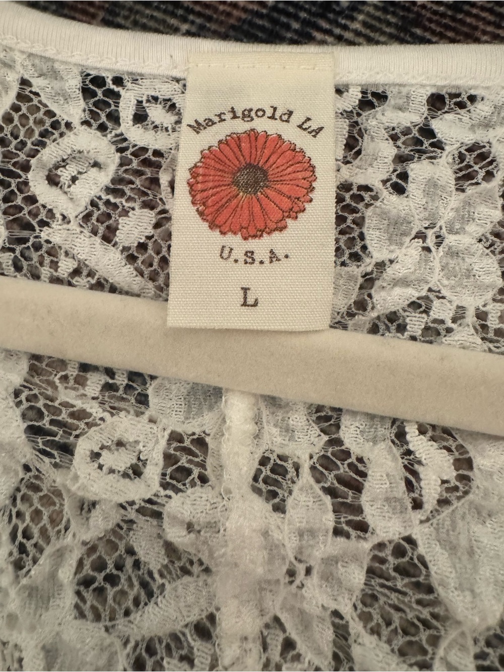 Marigold | Women Lace Top Tunic / Large - Picture 10 of 14